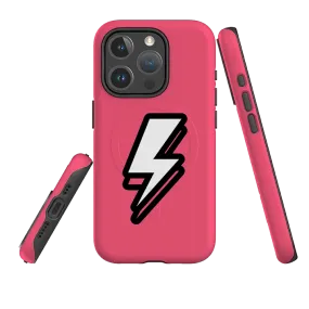 Matte Design Texture iPhone MagSafe Tough Case -  Thunder Peach