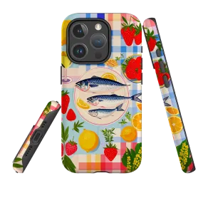 Vivid colors Sleek Finish iPhone MagSafe Tough Case - Sardine Festival