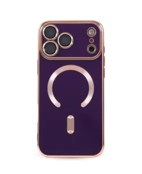 Purple Luxe MagSafe Phone Case Edge Protection