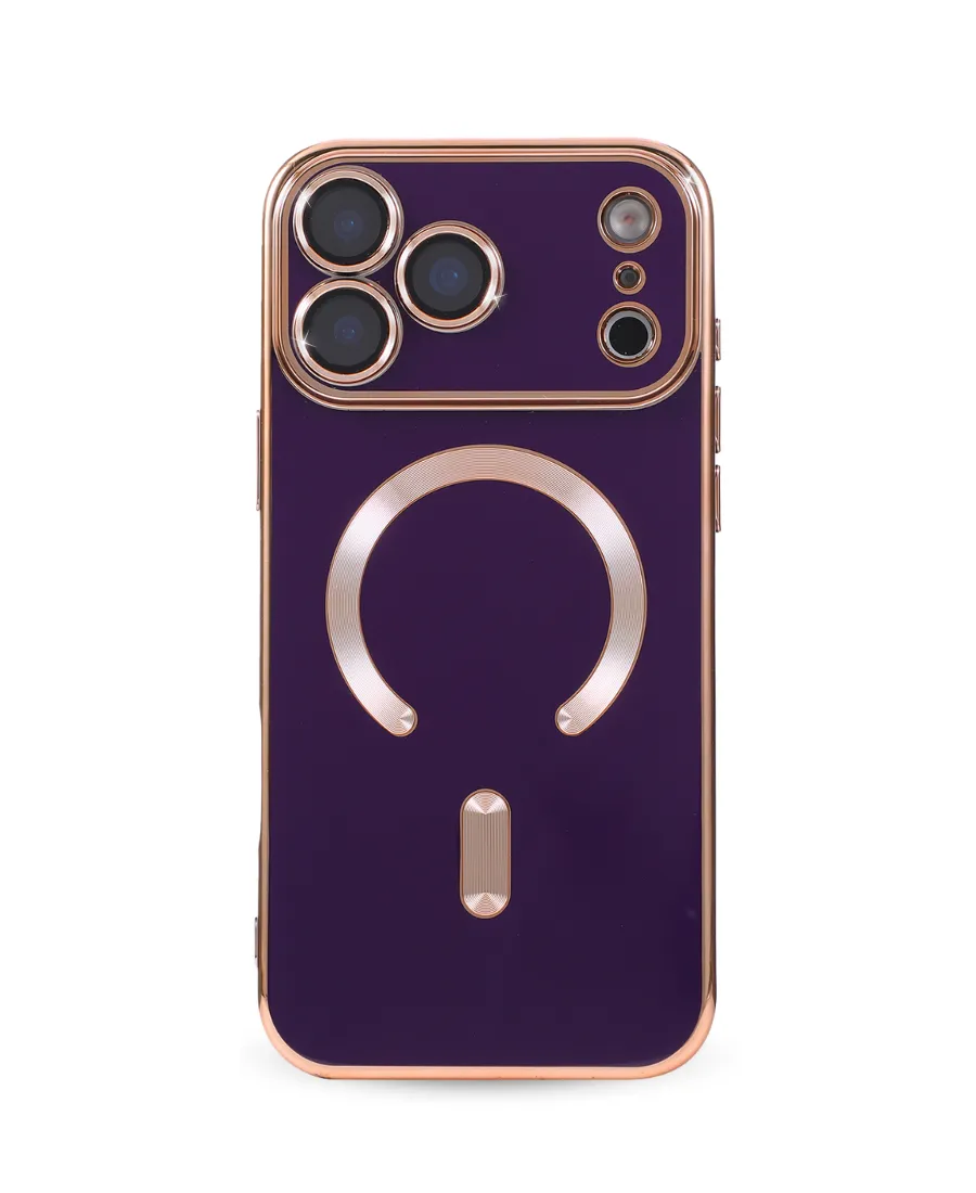 Purple Luxe MagSafe Phone Case Edge Protection