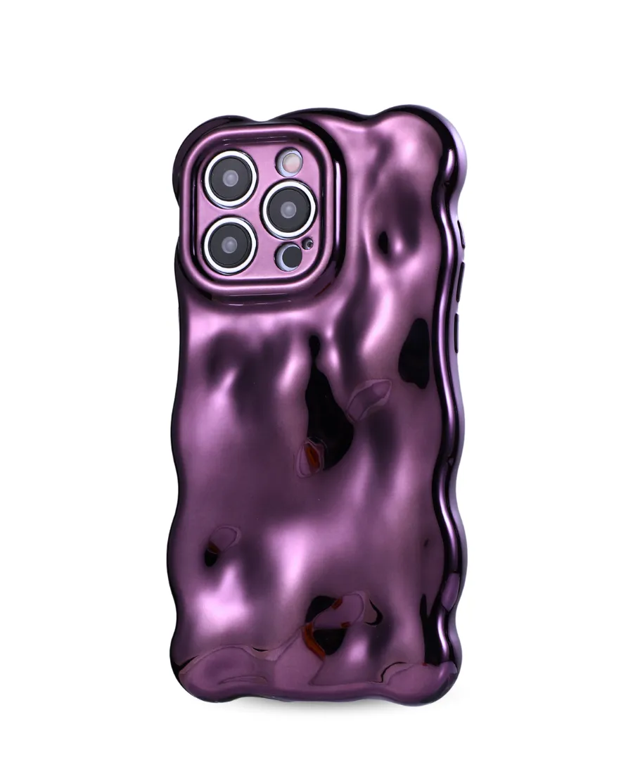 Purple Metallic Fantasy Phone Case Stylish Cover