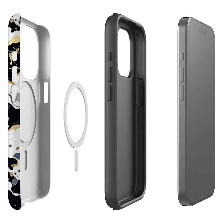 iPhone MagSafe Tough Case - Moet Marble Rugged Outline