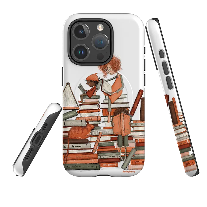 iPhone MagSafe Tough Case -  Readers by Maja Lindberg Rugged Look Finish Outdoor Design