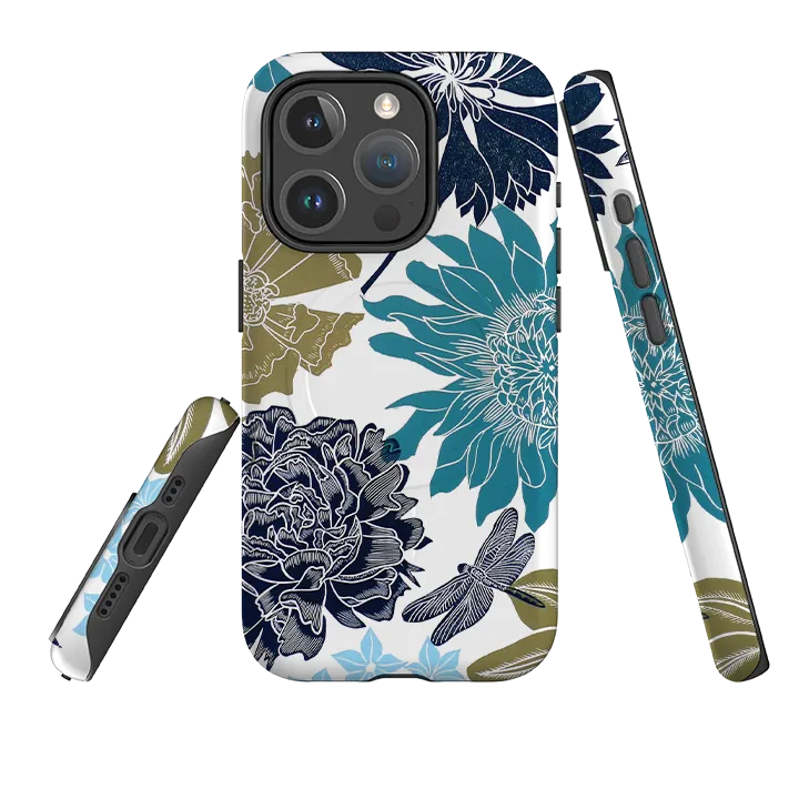 iPhone MagSafe Tough Case -  Cottage Garden Dragonfly By Kate Heiss Shock Absorbing