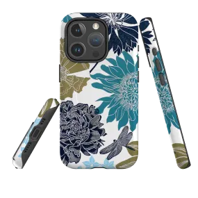 Elegant Finish Protective barrier iPhone MagSafe Tough Case -  Cottage Garden Dragonfly By Kate Heiss