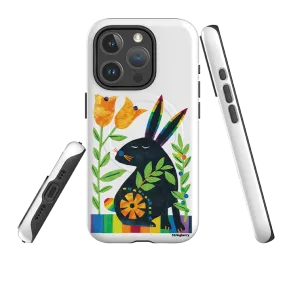 Polished Look Rugged Surface Build iPhone MagSafe Tough Case - Pride Rabbit By Tracey English