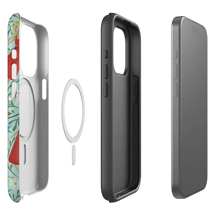 iPhone MagSafe Tough Case - Midsummer Dance Blue By Maja Lindberg Shock Absorbing