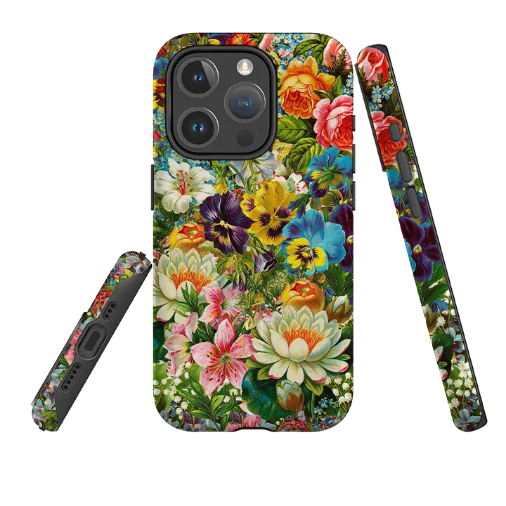 Flexible Surface Texture iPhone MagSafe Tough Case -  Floral Burst