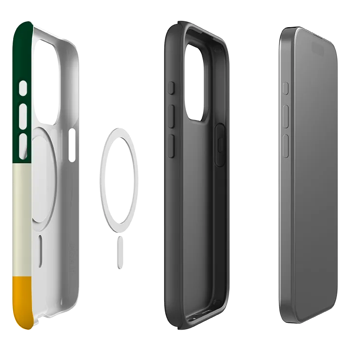 Grip Enhanced Shock Absorber iPhone MagSafe Tough Case -  Wiggly Ribbons Chroma I