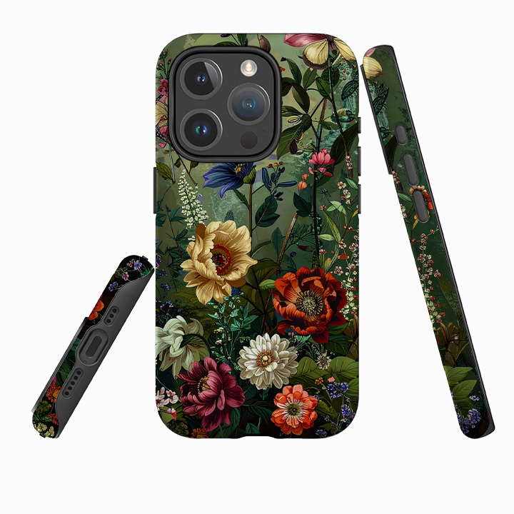 iPhone MagSafe Tough Case - Green Vyne Colour Durable Pattern Texture