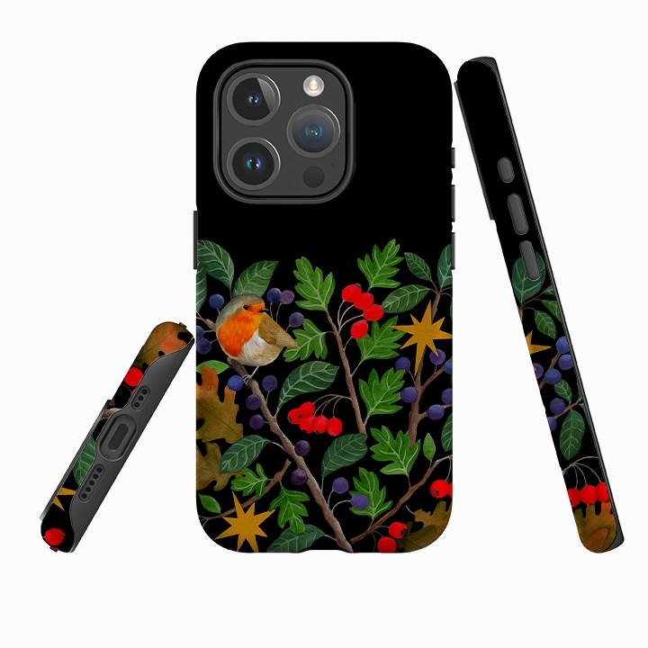 Comfort touch iPhone MagSafe Tough Case - Sloe Robin By Bex Parkin