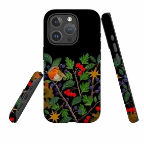 Slim Profiled iPhone MagSafe Tough Case - Sloe Robin By Bex Parkin