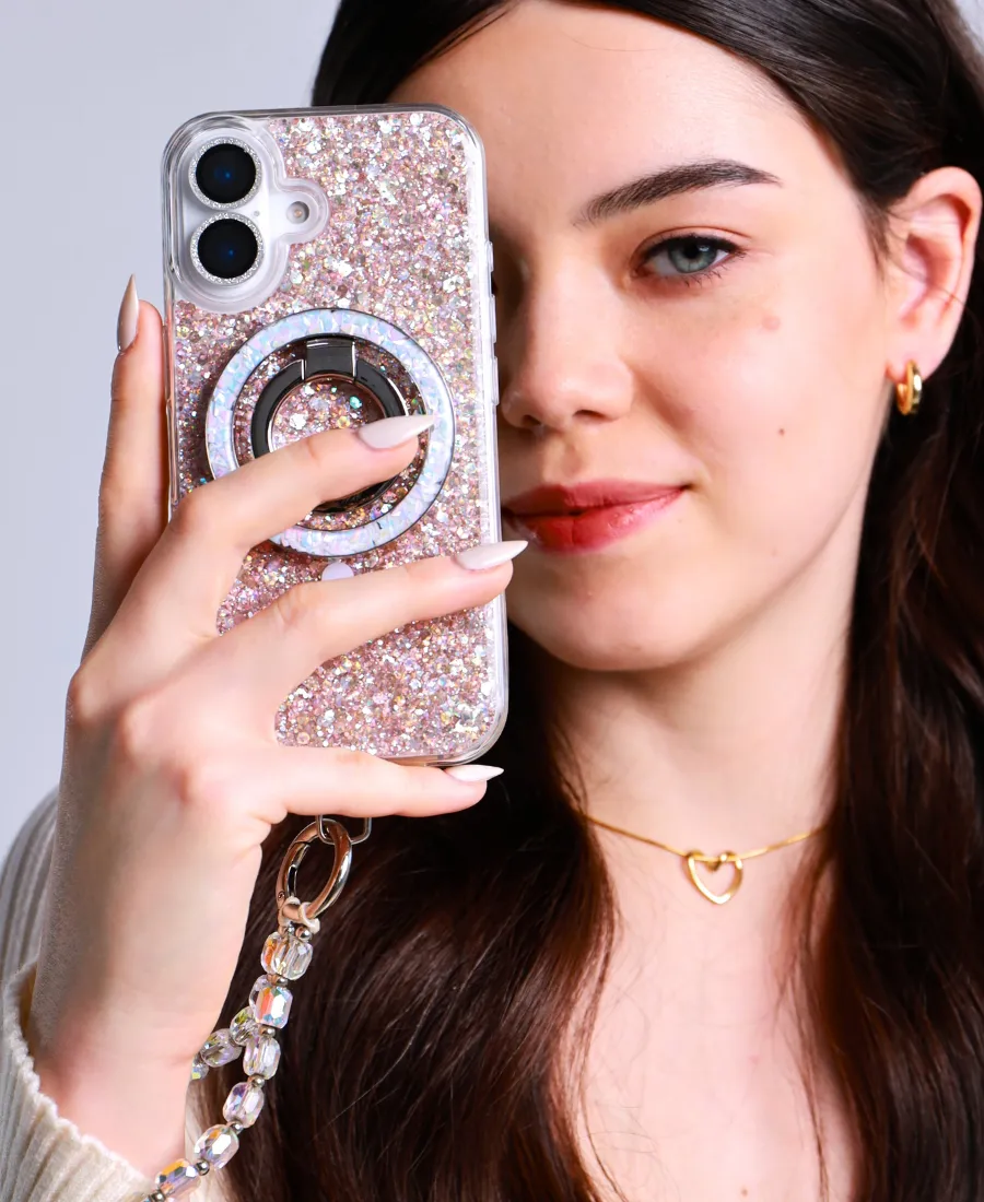 Rose Gold Disco MagSafe Phone Case Matte Detail