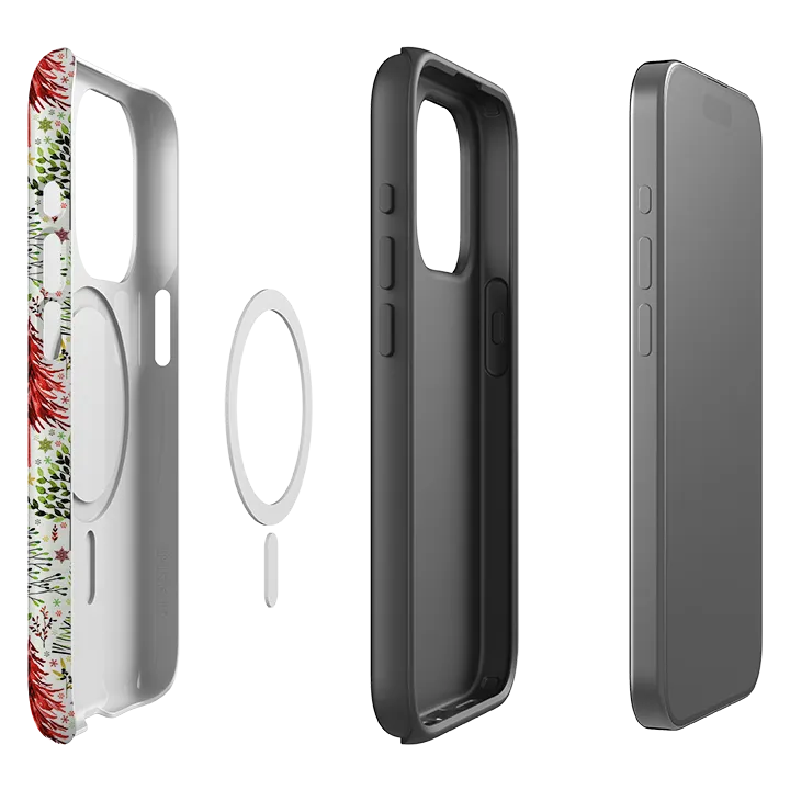 iPhone MagSafe Tough Case -  Xmas Trees By Elisabeth Haager Vibrant Colors