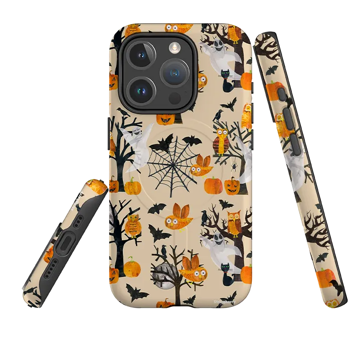 Compact Fit Frosted Finish iPhone MagSafe Tough Case - Halloween By Tracey English
