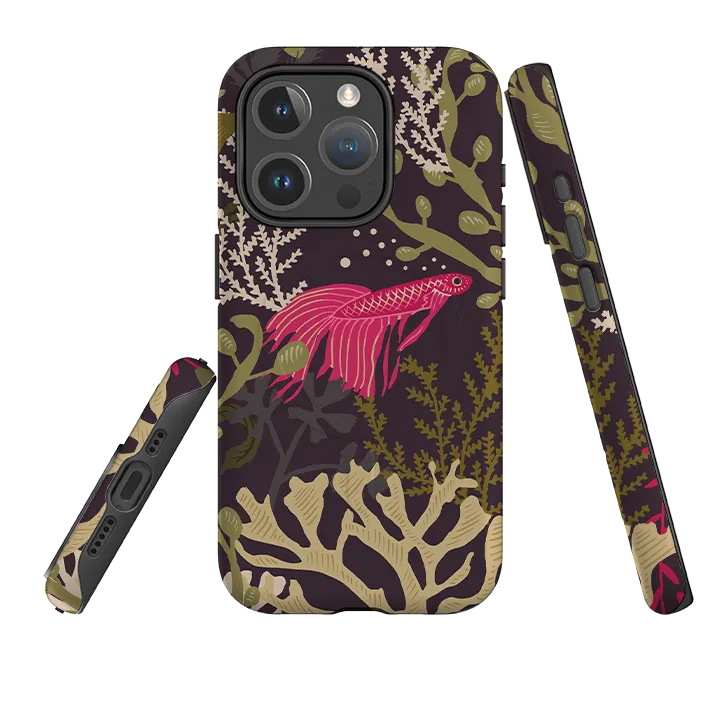 Soft edges iPhone MagSafe Tough Case - Sea Weed By Kate Heiss