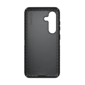 Premium Look Heat dissipation Speck Presidio2 Grip Case - Samsung Galaxy S25 - Black & Slate Grey (SPK150874-3205)