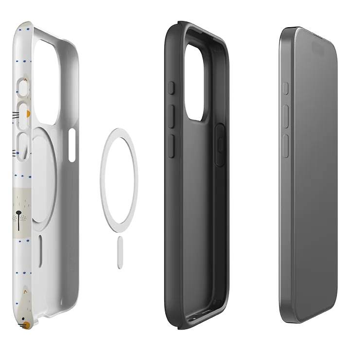Outdoor Use iPhone MagSafe Tough Case - Cat Tiles