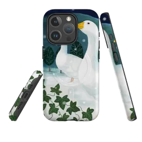Matte Pattern iPhone MagSafe Tough Case - Winter Geese By Bex Parkin