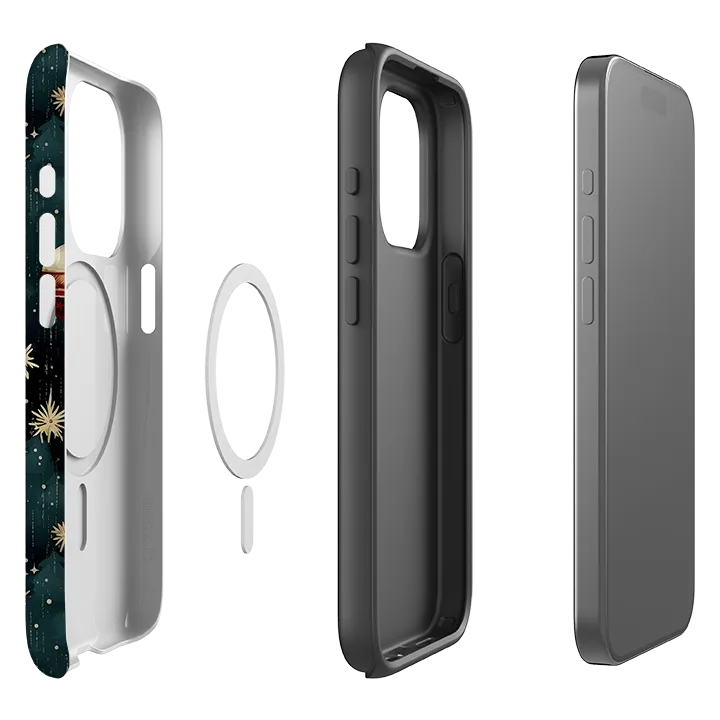 iPhone MagSafe Tough Case -  Christmas Baubles III Sleek Detail Premium Feel Layer