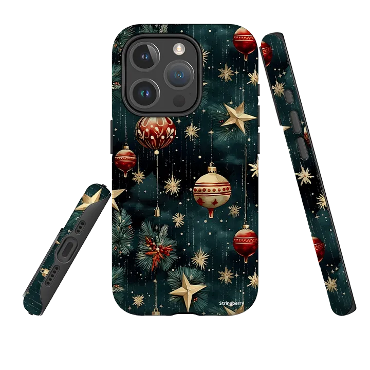 iPhone MagSafe Tough Case -  Christmas Baubles III Shock Absorbing