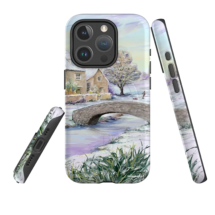 iPhone MagSafe Tough Case -  Cotswold Winter Comfort Texture Layer Clear Pattern