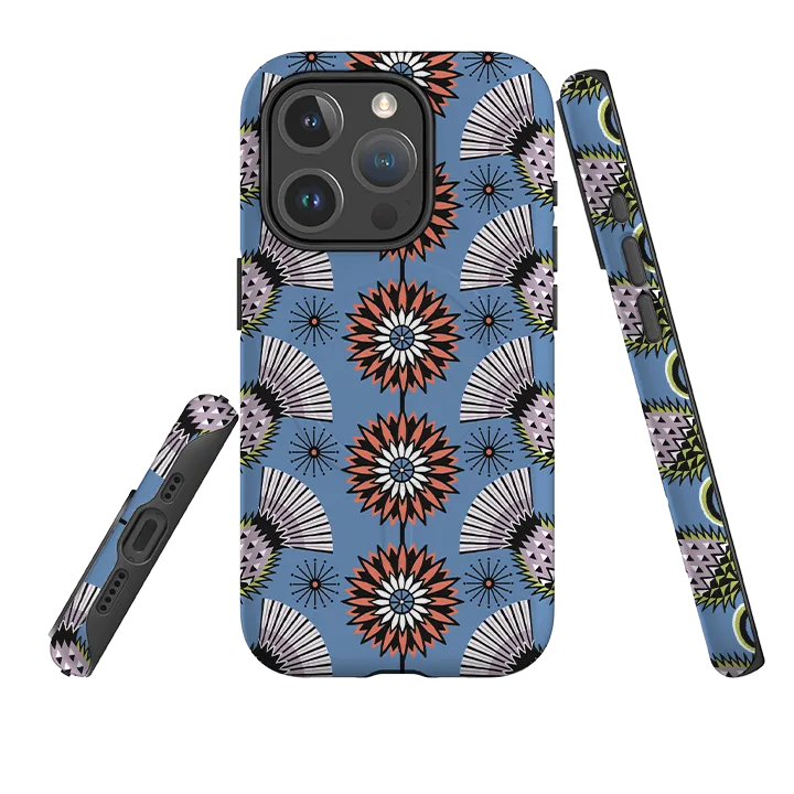 Modern Grip Texture Comfort Detail iPhone MagSafe Tough Case - Thistle By Cressida Bell
