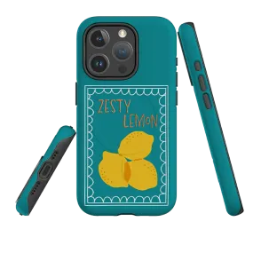 iPhone MagSafe Tough Case - Zesty Lemons Compact Edge
