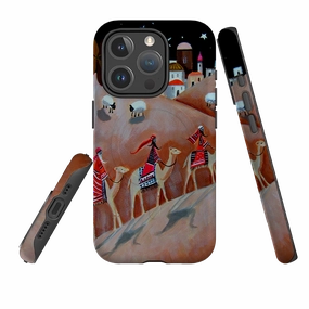 iPhone MagSafe Tough Case - We Three Kings By Mary Stubberfield Marble finish