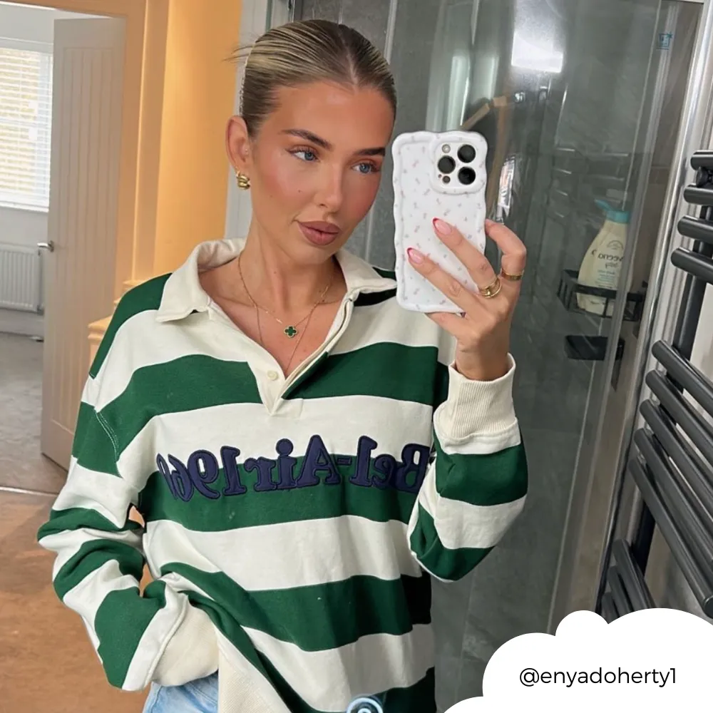 Wavy Phone Case - Ditsy Floral White Shock Cushion Hybrid Protection