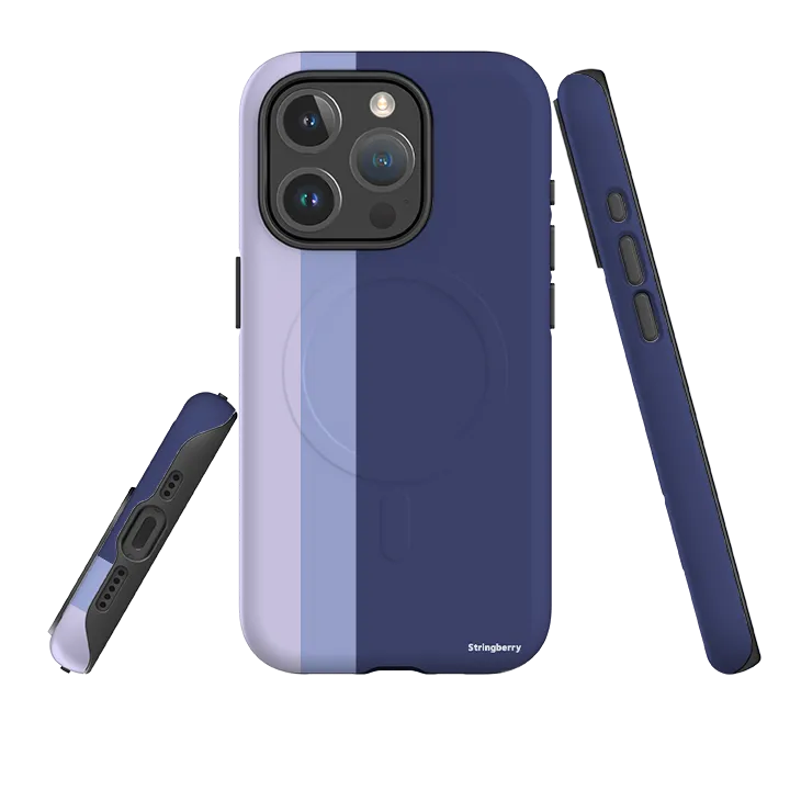 Trendy Aesthetic iPhone MagSafe Tough Case - Munich Chroma Stripe