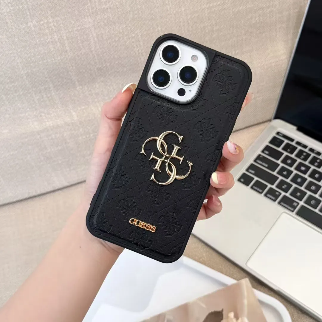 GUESS Monogram Mirror Electroplated Apple iPhone Case Minimal Feel