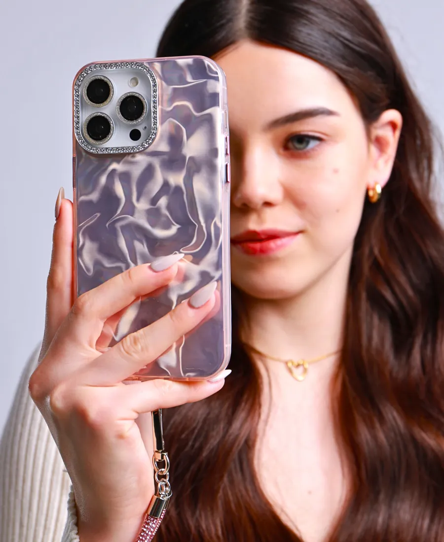 Champagne Liquid Luxe Phone Case Minimal Surface Layer