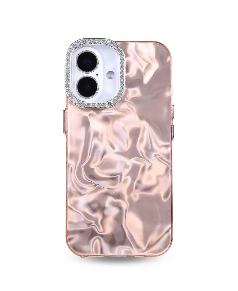 Protective Detailing Edge Champagne Liquid Luxe Phone Case