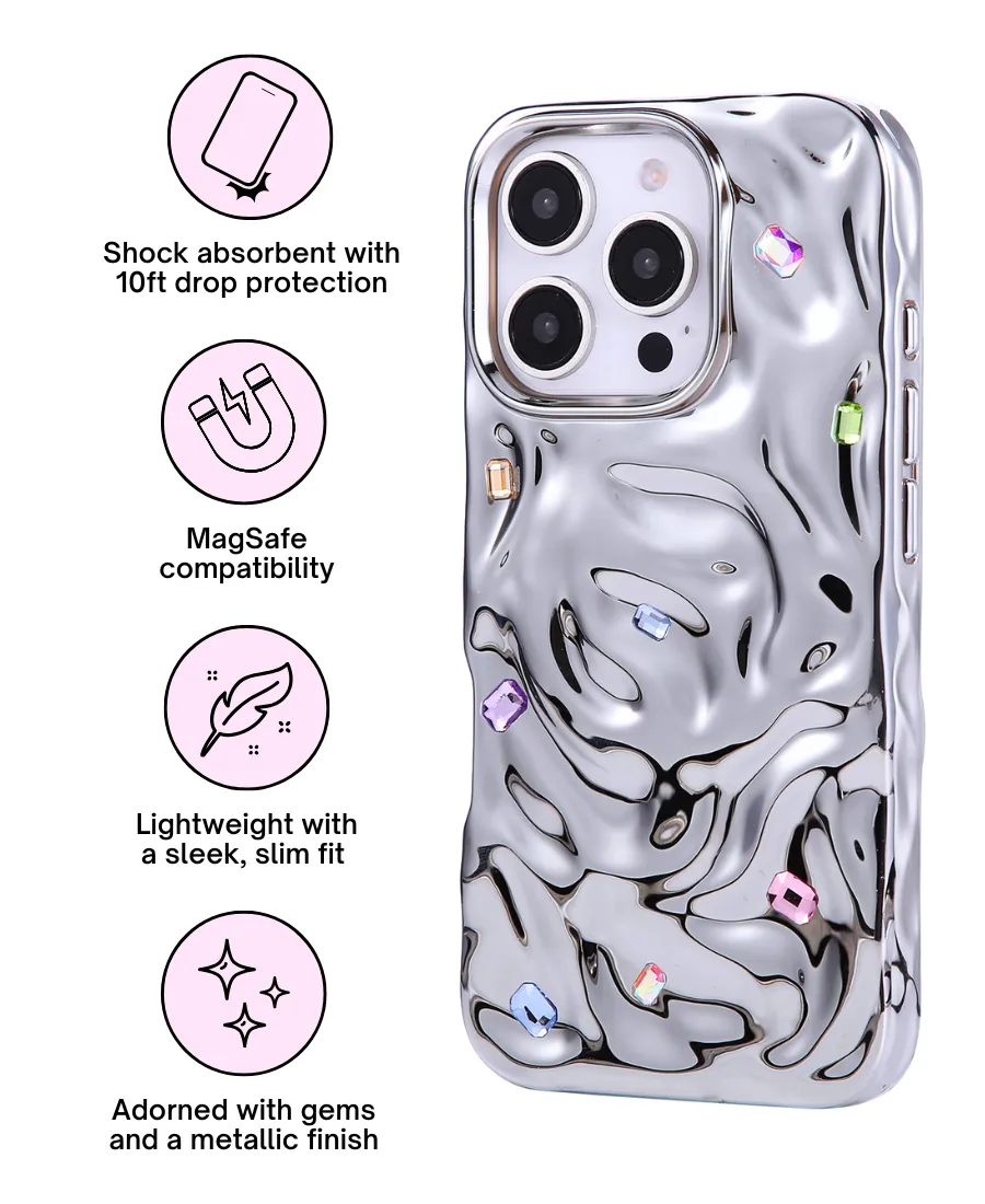 Universal Fit Soft Feelings Silver Fantasy MagSafe Phone Case