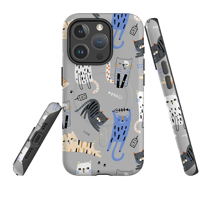 iPhone MagSafe Tough Case - Cat and Bone Scratch Guard