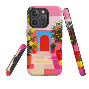 Premium Detail Finish iPhone MagSafe Tough Case - Red Garden