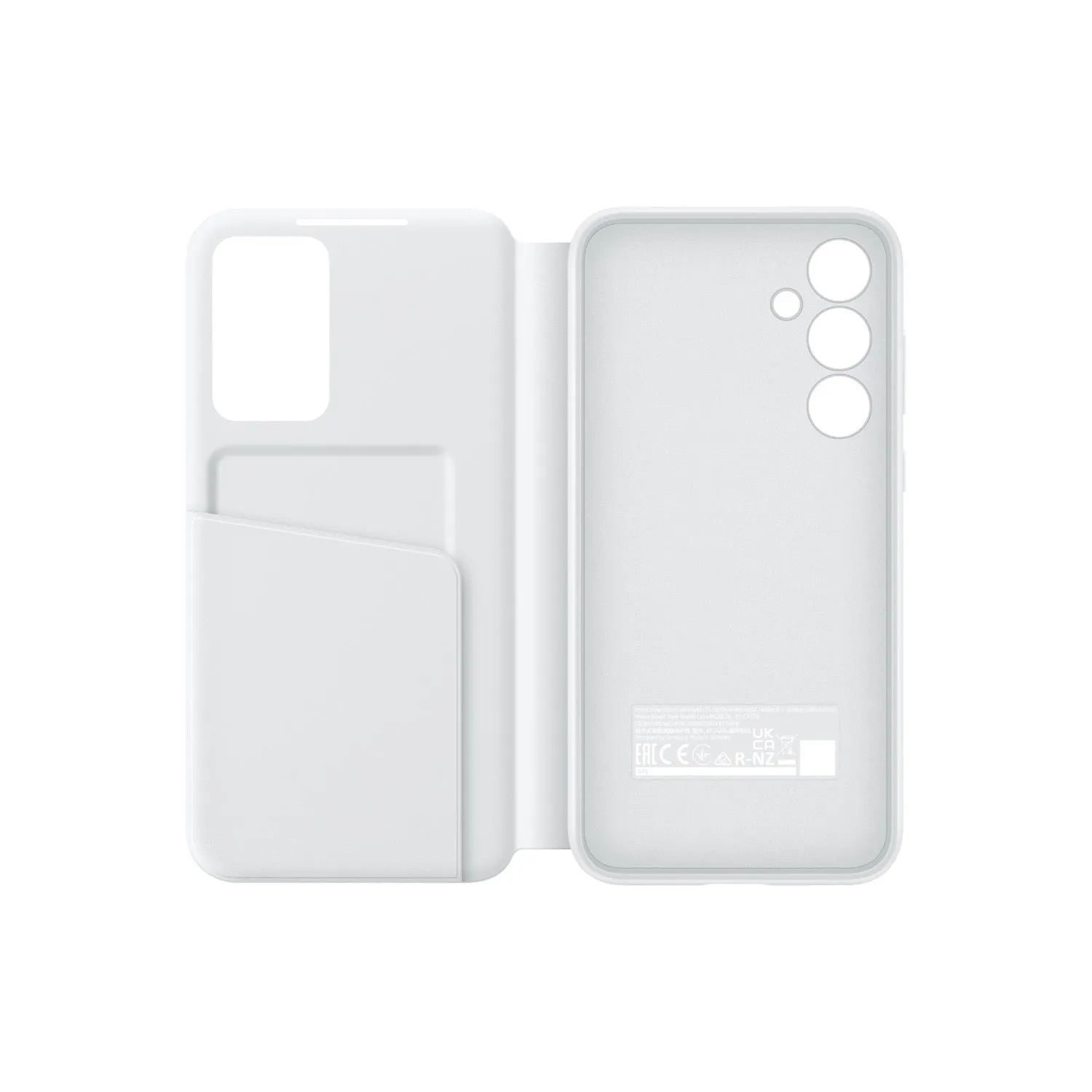 Office use Flexible Feel Samsung Smart View Wallet Cover - Samsung Galaxy A35 5G - White