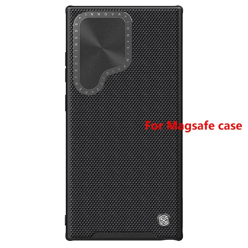 Magsafe Case Nillkin Textured Nylon Fiber Magnetic CaseFor Samsung  S24 Series Luxury Grip Stylish frame