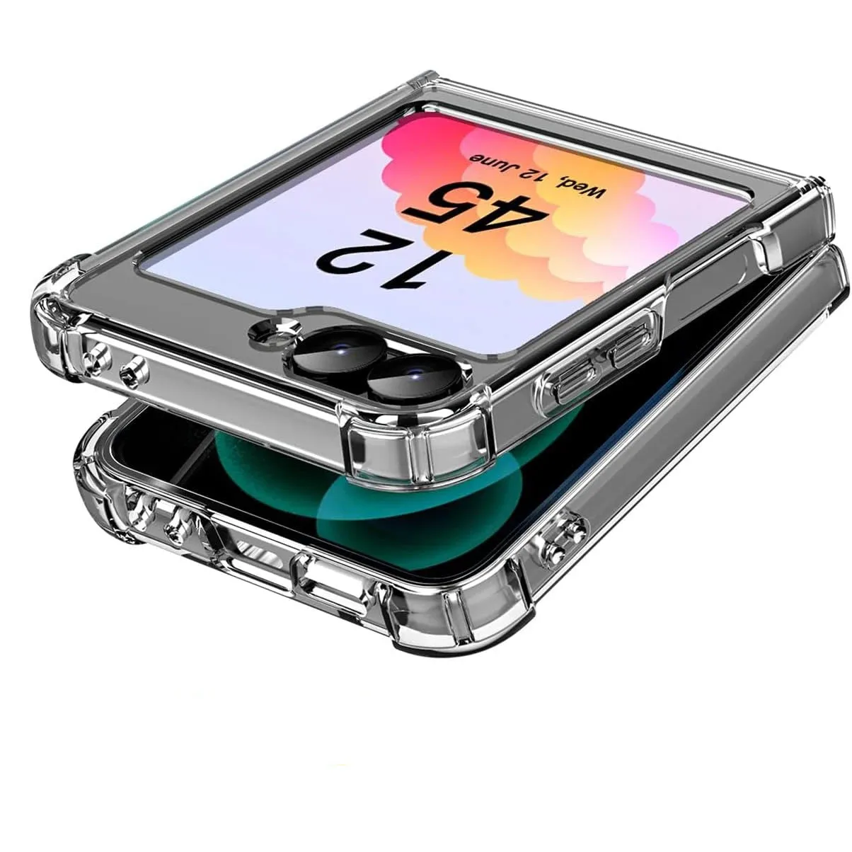 Premium Touch Clear Shockproof Bumper Case for Samsung Galaxy Z Flip