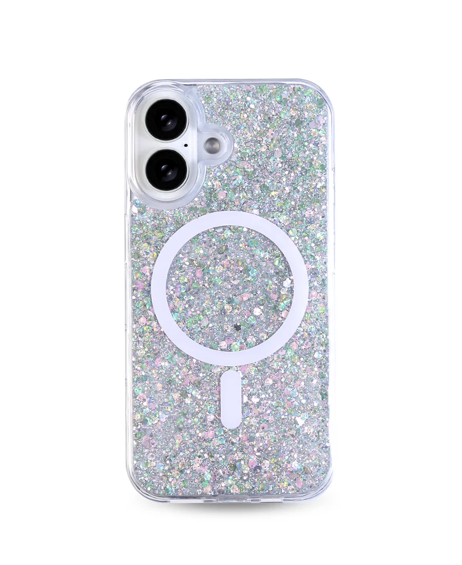 Seafoam Disco MagSafe Phone Case Clear Edge Protective Shell Design