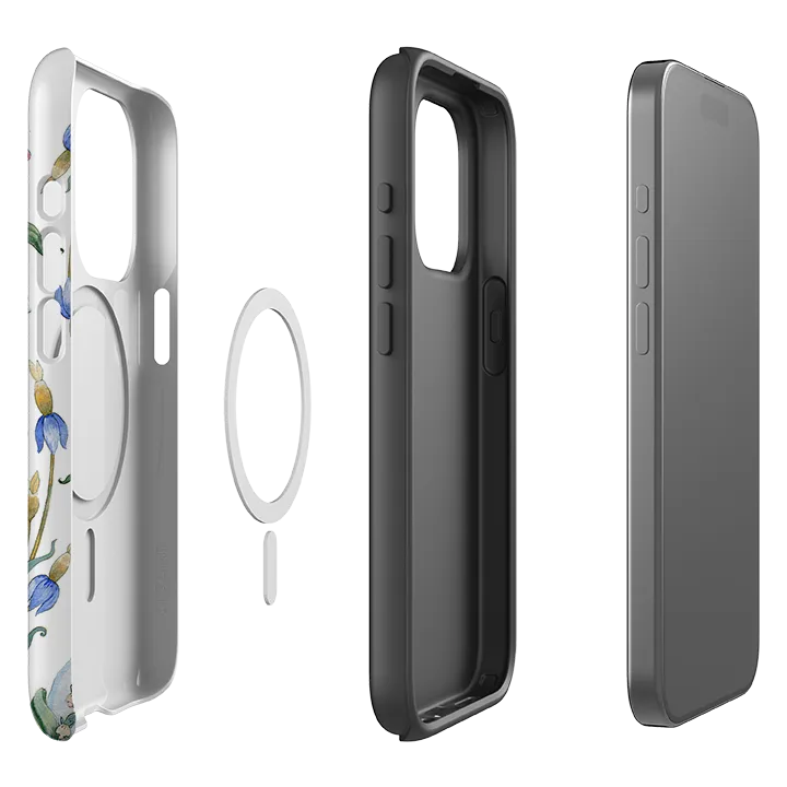 iPhone MagSafe Tough Case -  White Rabbit By Maria Matos anti fingerprint Modern Edge Layer