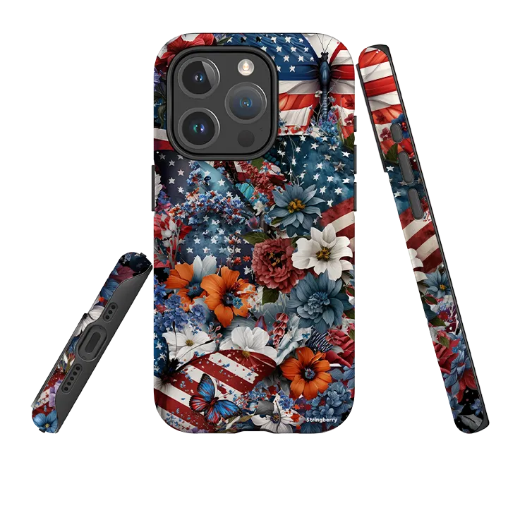 daily protection iPhone MagSafe Tough Case -  US Floral II