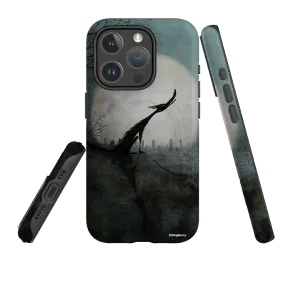 Transparent Edge iPhone MagSafe Tough Case - Wolf Moon By Maja Lindberg