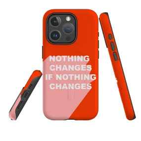 Drop Defense Minimal Aesthetic iPhone MagSafe Tough Case -  Nothing Changes