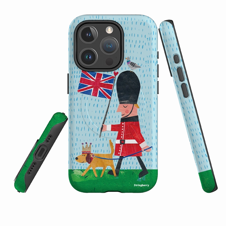 Sleek Appearance iPhone MagSafe Tough Case -  Welsh Guard By Tracey English
