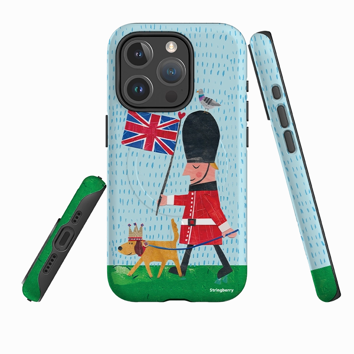 Stylish Texture iPhone MagSafe Tough Case -  Welsh Guard By Tracey English