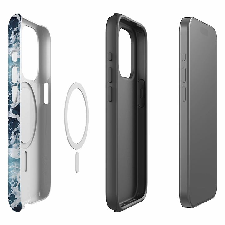 iPhone MagSafe Tough Case -  Aqua Light Build Gift Choice