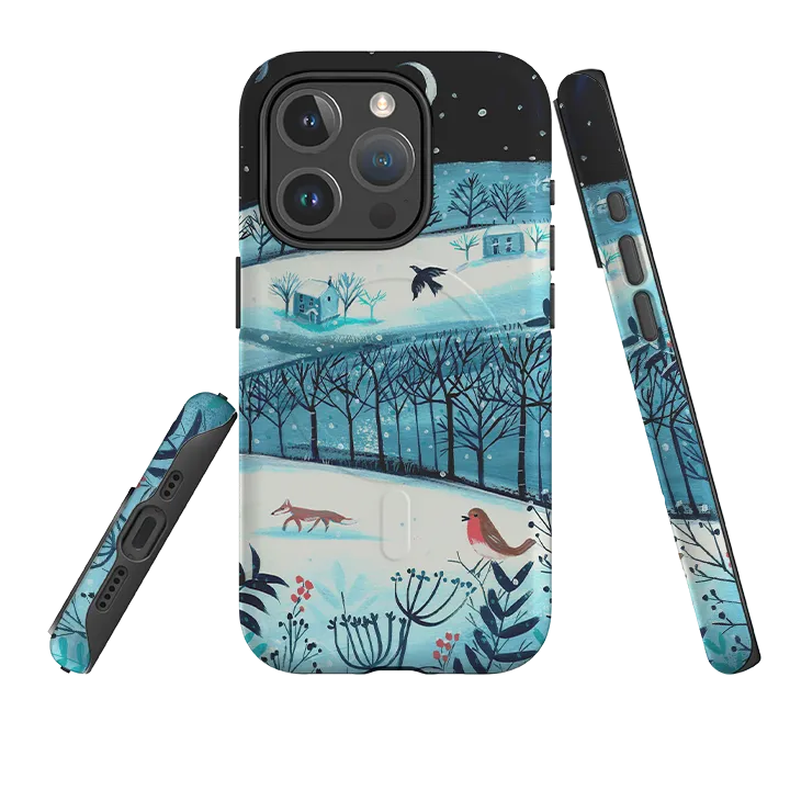 Modern Pattern iPhone MagSafe Tough Case - Winterscape 2 By Mary Stubberfield