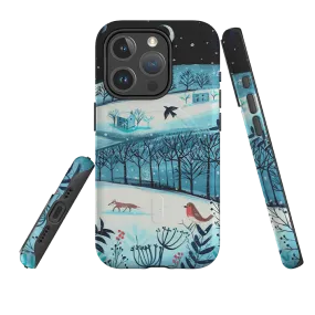 Modern Pattern iPhone MagSafe Tough Case - Winterscape 2 By Mary Stubberfield